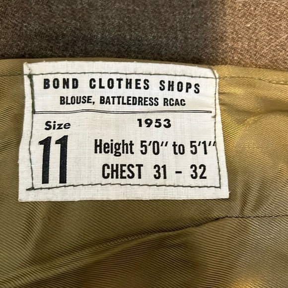 Vintage Military Jacket with Green/Gold/Red Details Size XS/Small - Picture 2 of 6